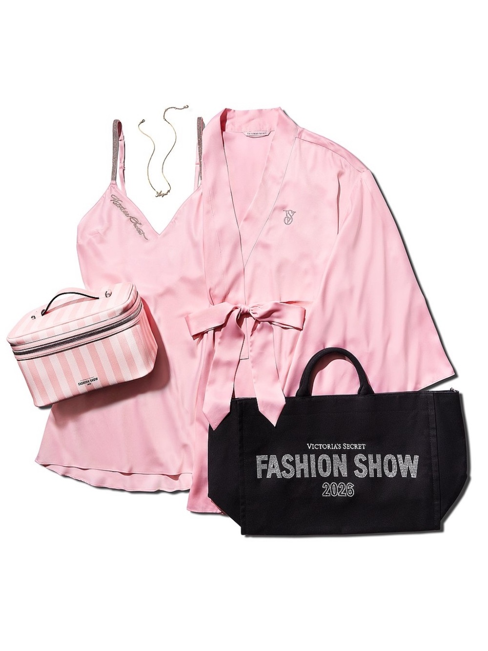 Victoria’s Secret M VS FASHION SHOW GLAM WATCH PARTY KIT KIMONO SLIP LTD EDITION